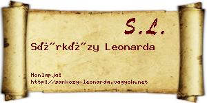 Sárközy Leonarda névjegykártya